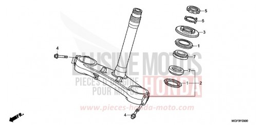 TIGE DE DIRECTION CBR1000RRD de 2013